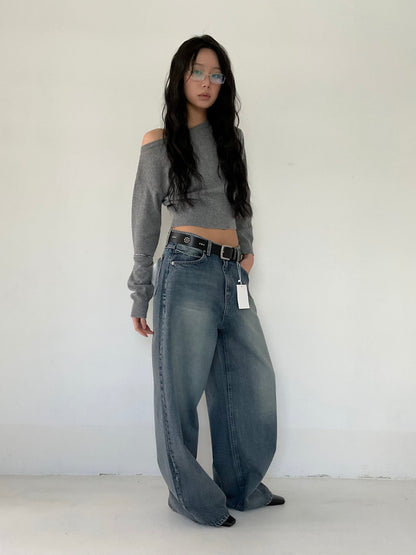[ 🆕 軟淋淋~ 斜膊軟薄冷衫] Couch Sheer Sweater - 4 colours