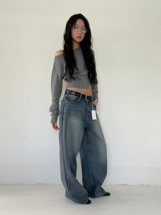 [ 🆕 軟淋淋~ 斜膊軟薄冷衫] Couch Sheer Sweater - 4 colours