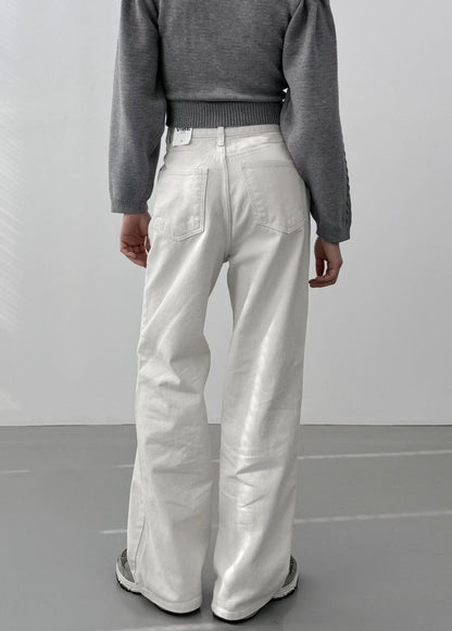 [ 🆕 有驚喜! 被毛毛包圍~ 超舒服直腳牛仔 ] Dusty Soft Pants - 3 colours