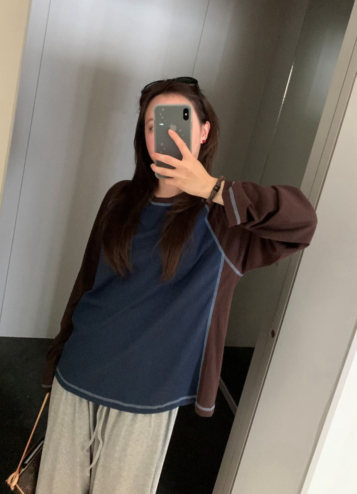 Contrast Stitch Raglan Long Sleeve - 4 colours
