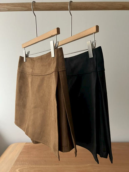 [ 🆕 滑捋捋麂皮裙褲 ] Fall Basic Suede Skorts - 2 colours