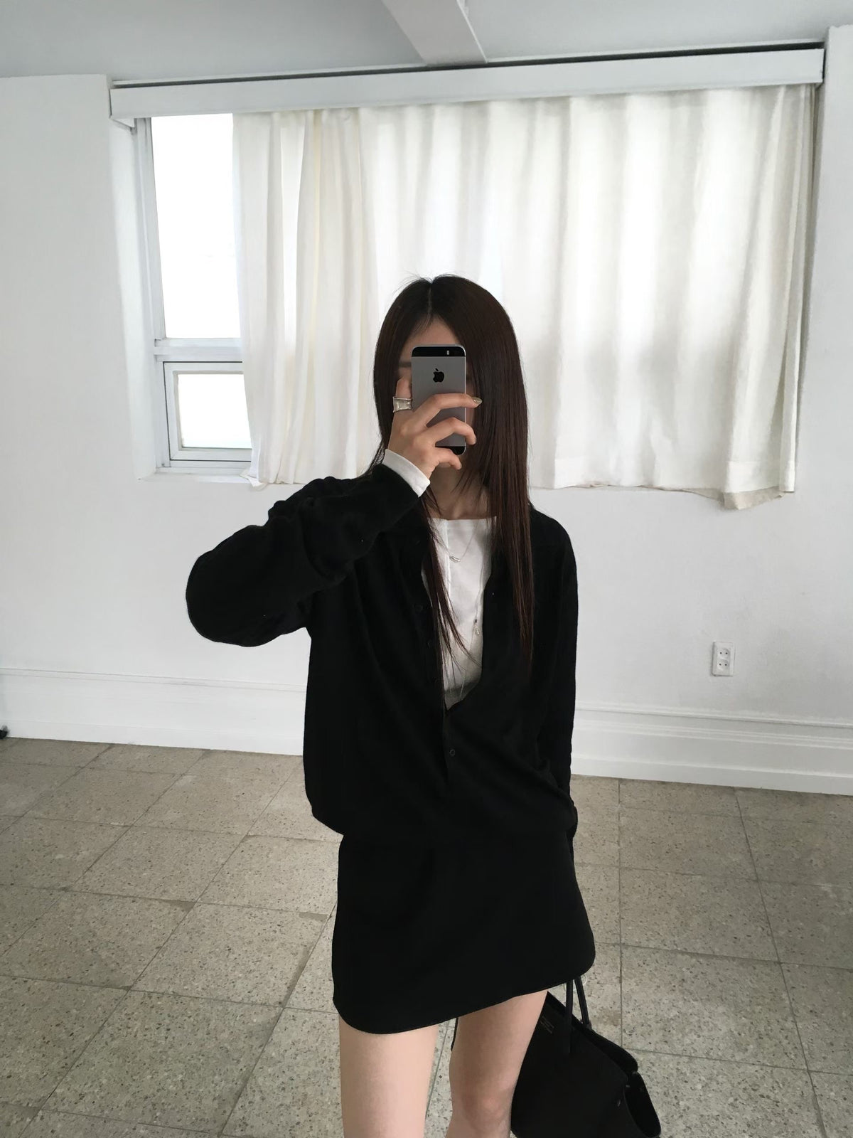 Collared Button-Front Fine Knit Sweater - 4 colours