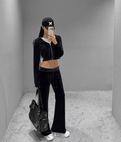[ 🆕 小個子友好~ 絲絨休閒喇叭褲] Royal Velvet Flare Pants - 2 colours