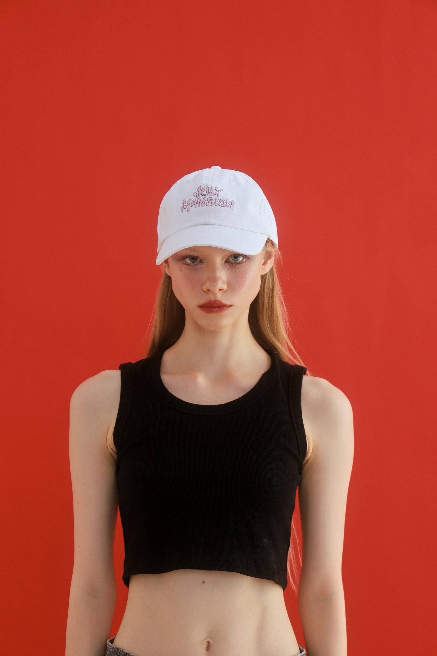 July Mansion - TJM July Mansion Cap in White+Pink