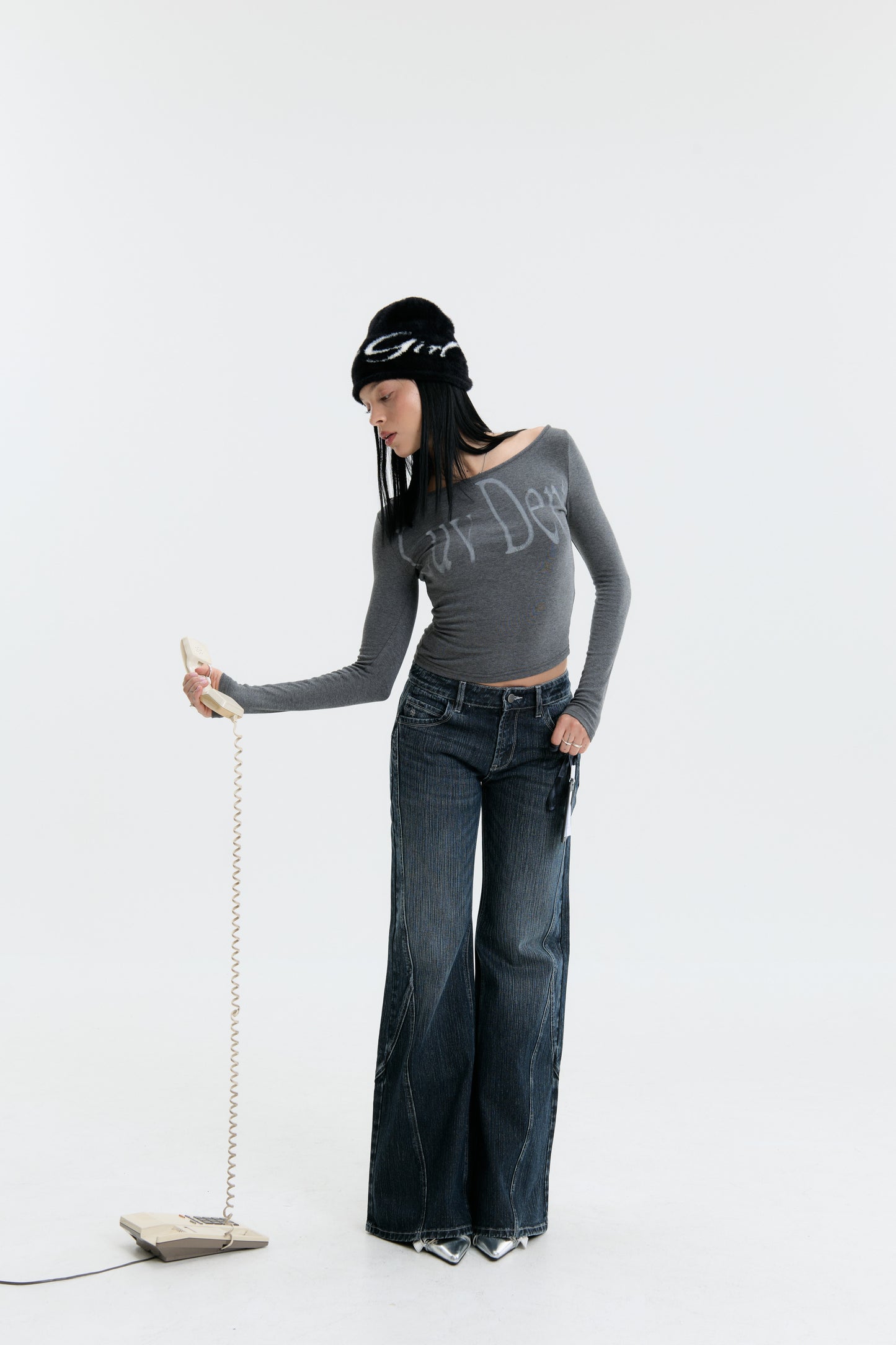 Luv Dept / ‘HEART‘ Flare Denim Jeans