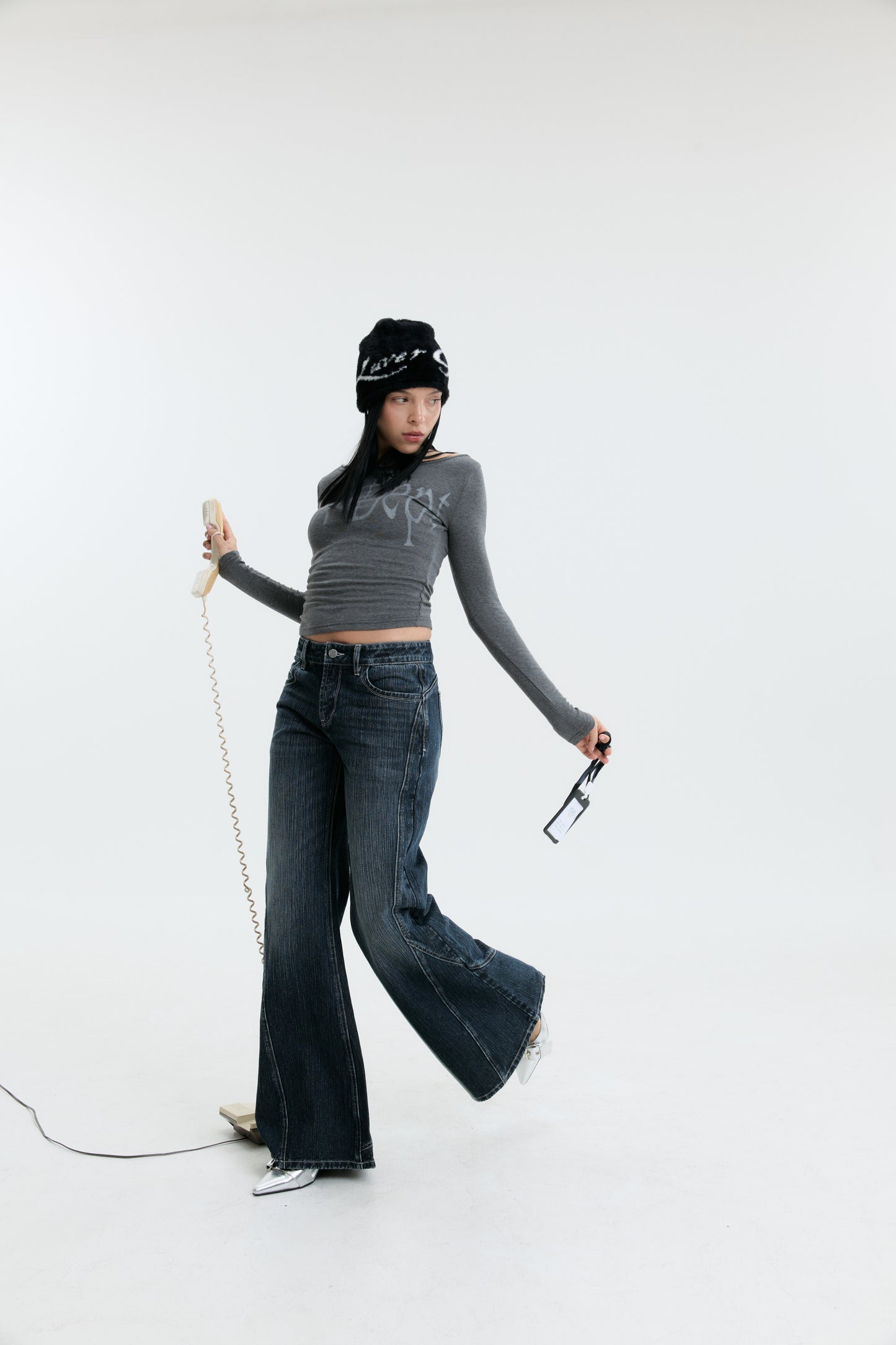 Luv Dept / ‘HEART‘ Flare Denim Jeans