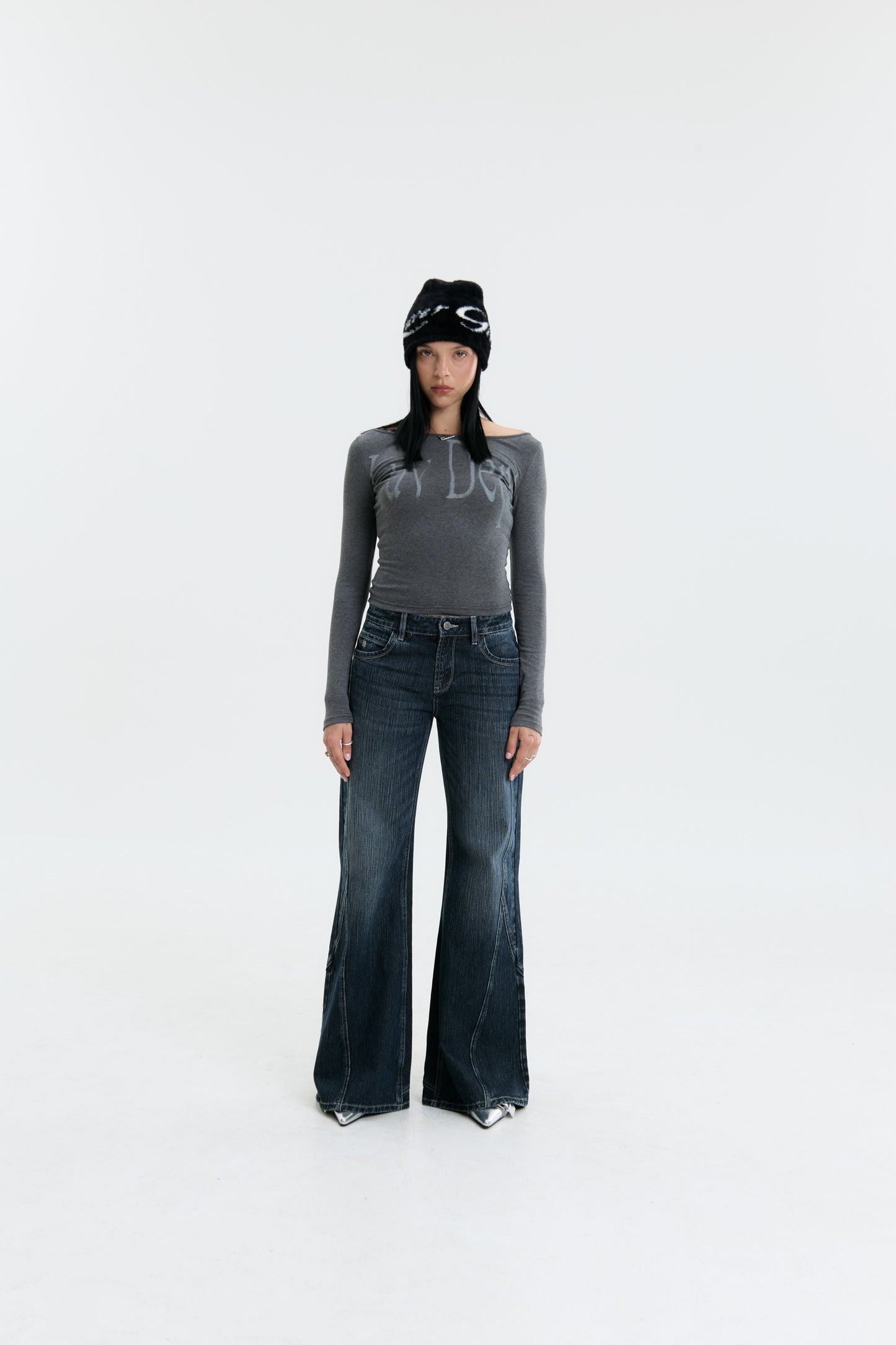 Luv Dept / ‘HEART‘ Flare Denim Jeans