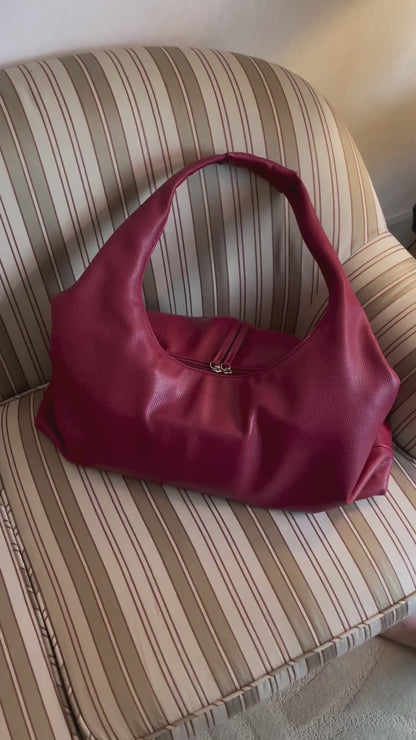 July Mansion - Mega Jersey in Burgundy Red