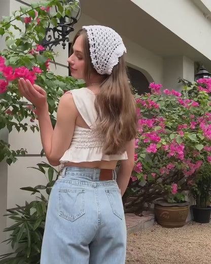 [ 很可愛的綁結Top!! ] Polina Apollo Top - White