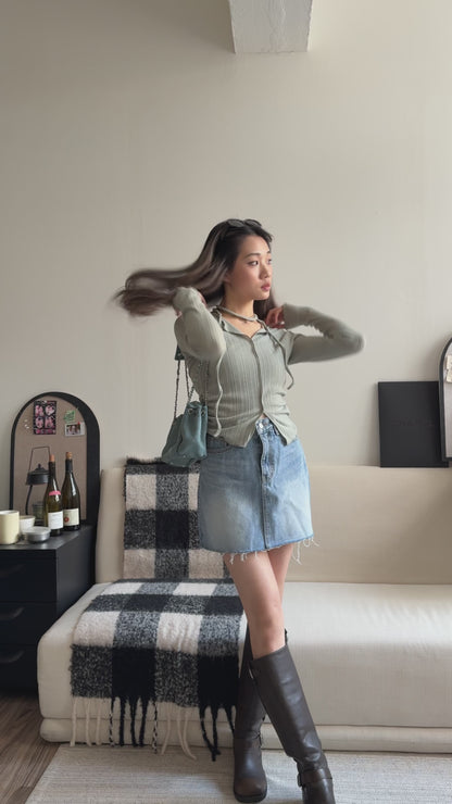 [ 閉眼入手okie! 基礎牛仔裙 ] The Click Denim Skirt - 2 colours