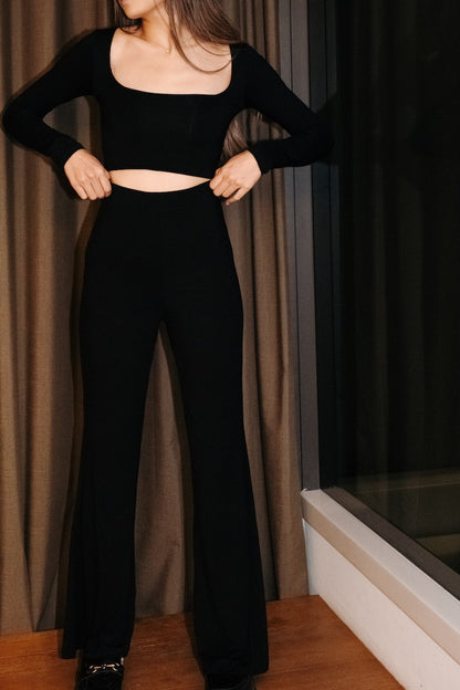 🇹🇭 Super soft square neck top - Black