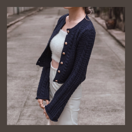 [ 氣質斯文~ ] Celestial Flare Sleeves Cardigan