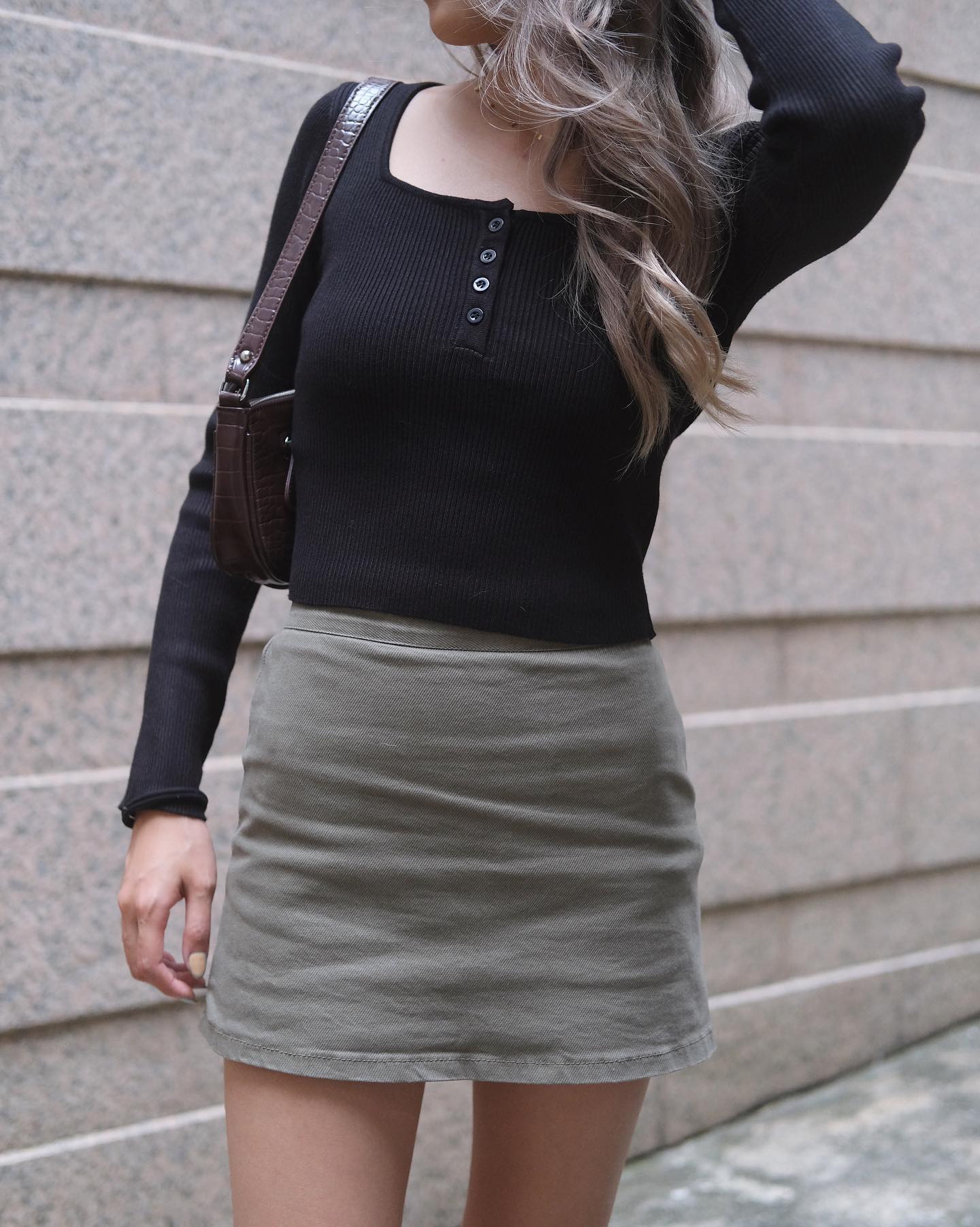 Cool Princess Square Neck Button Up Top