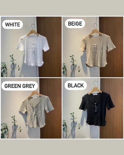 On Trend Button Up Top