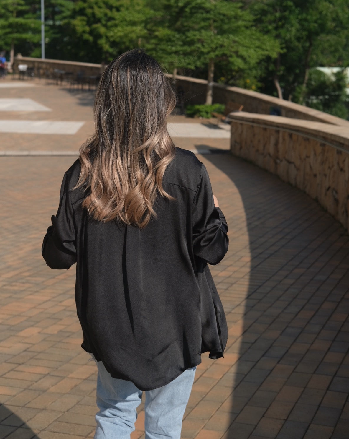 Pretty Silky Shirt - Black