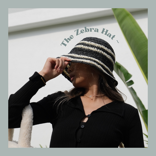 The Zebra Hat - Black