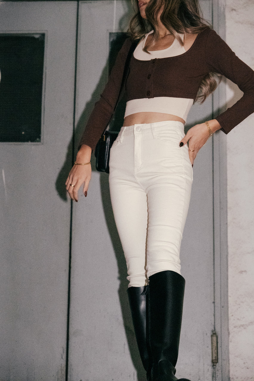 Ultimate Stretchy Skinny Pants - Ivory