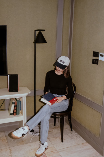 [ New ] Brooklyn & New York Cap - Navy/White