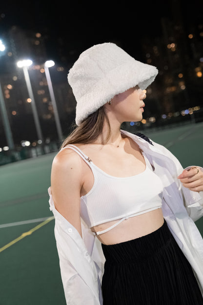 [ 超精緻設計~ ]  Heroic Bra Top - White