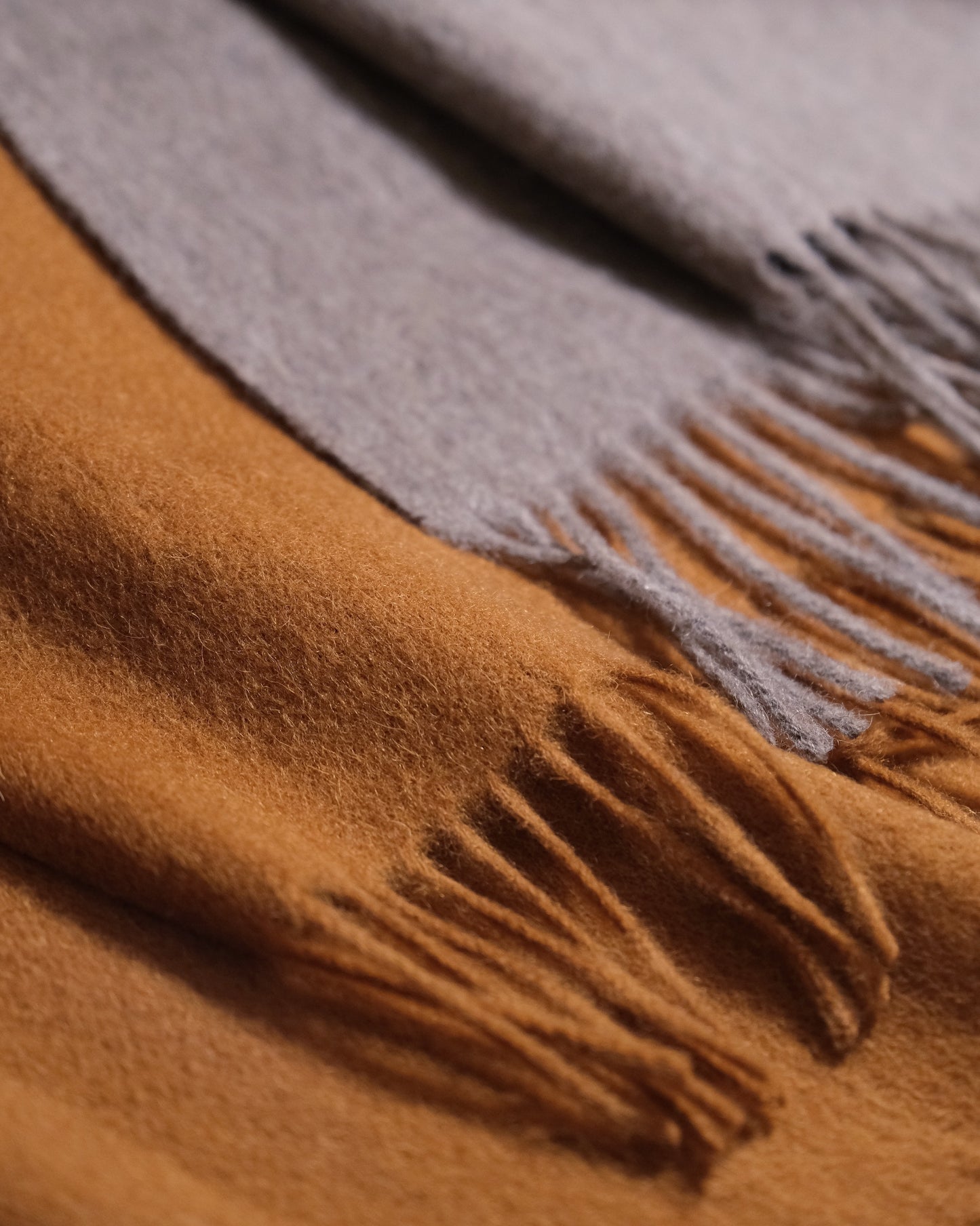 100% Wool Scarf - Camel