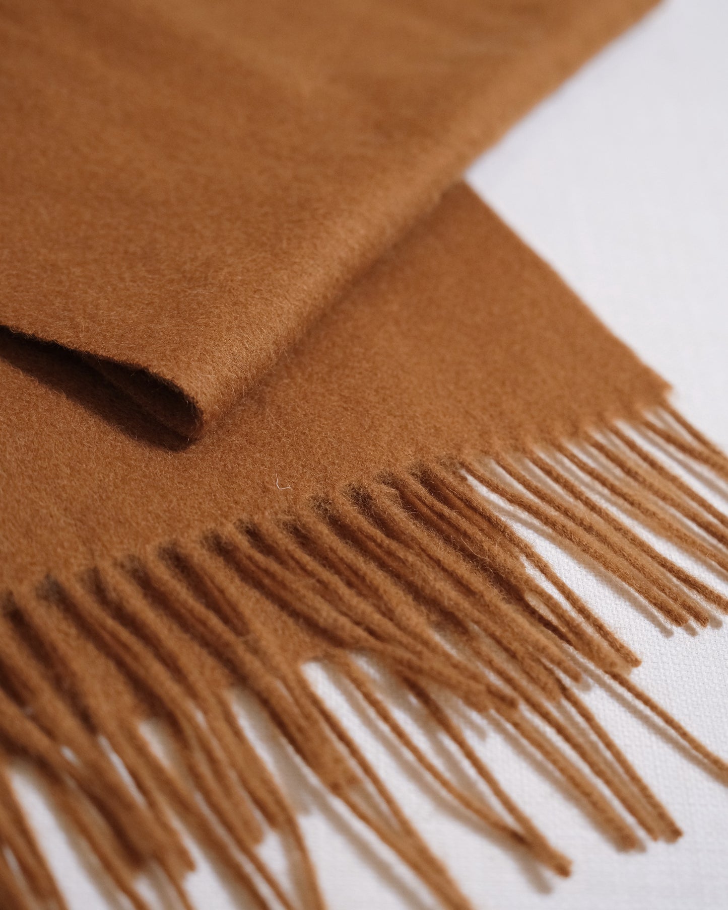 100% Wool Scarf - Camel