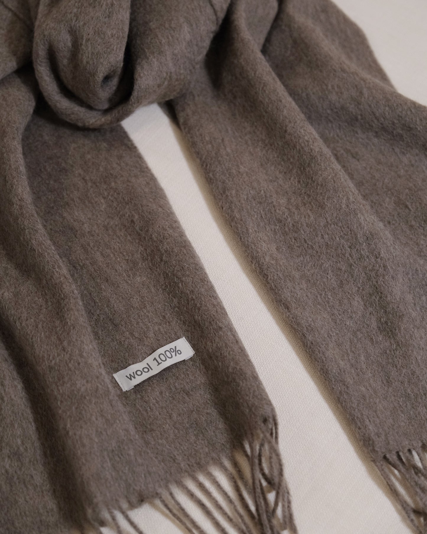 100% Wool Scarf - Elephant Grey