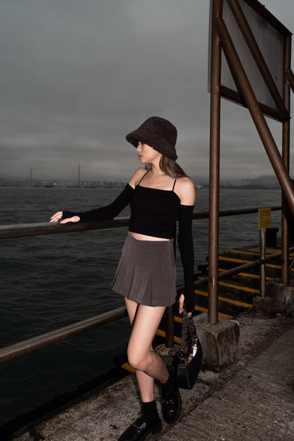 [ 極致小性感 ♥] Lovers Crossed Back Padded Top - Black