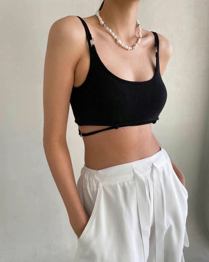 [ 超精緻設計~ ]  Heroic Bra Top - Black