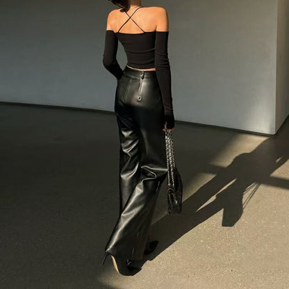 [ 極致小性感 ♥] Lovers Crossed Back Padded Top - Black