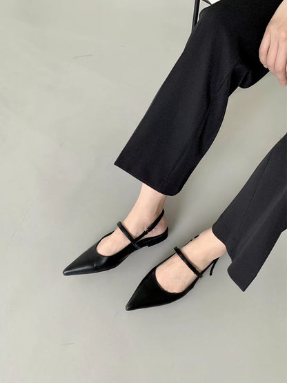 Miss Lady Flat Pointed Shoes - 2 colours