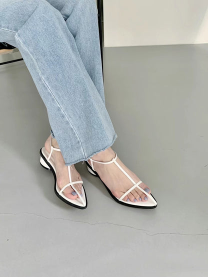 Slimming Round Heel Sandals - 2 colours