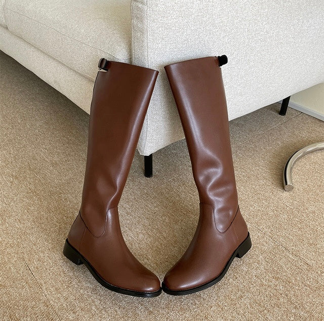 Buckle Knee High Riding Boots