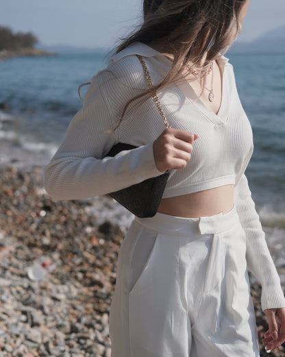 Today Not Working High-waist Pants - White