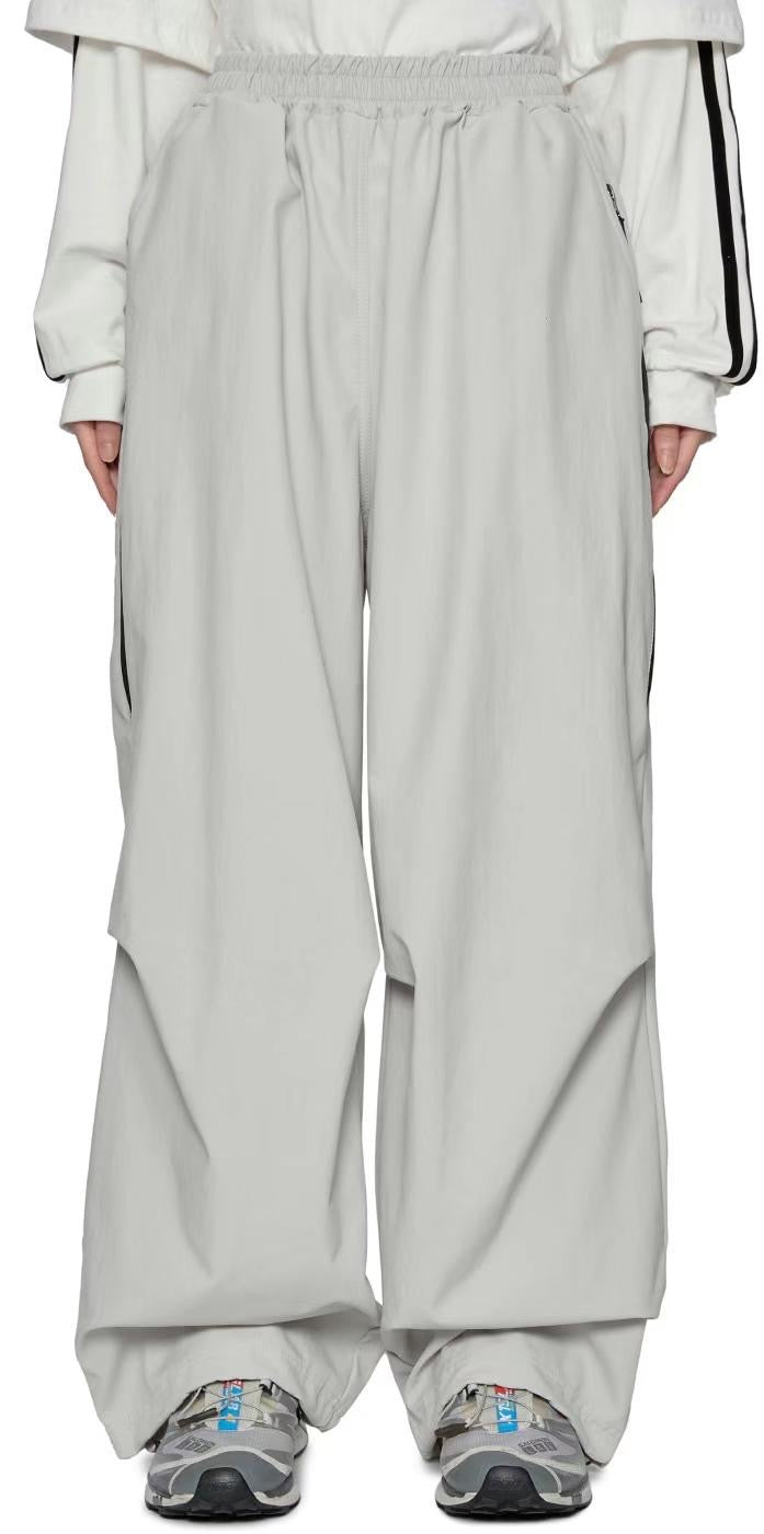 Panda Baggy Track Pants - Silver Grey