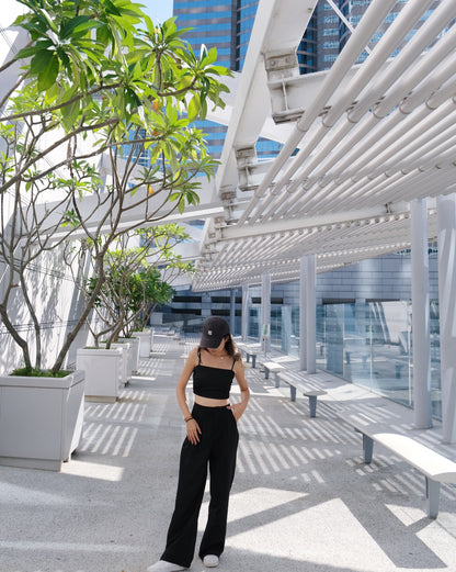 Today Not Working High-waist Pants - Black