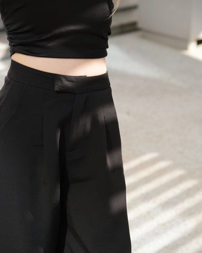 Today Not Working High-waist Pants - Black