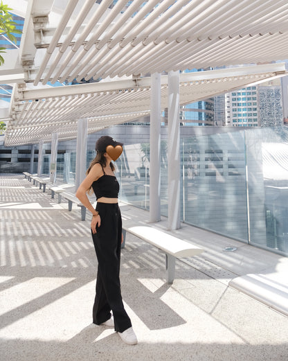 Today Not Working High-waist Pants - Black