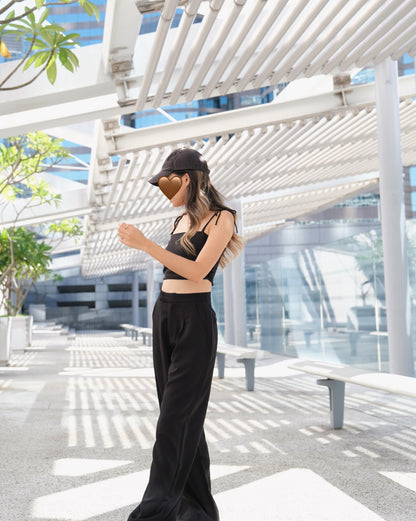 Today Not Working High-waist Pants - Black
