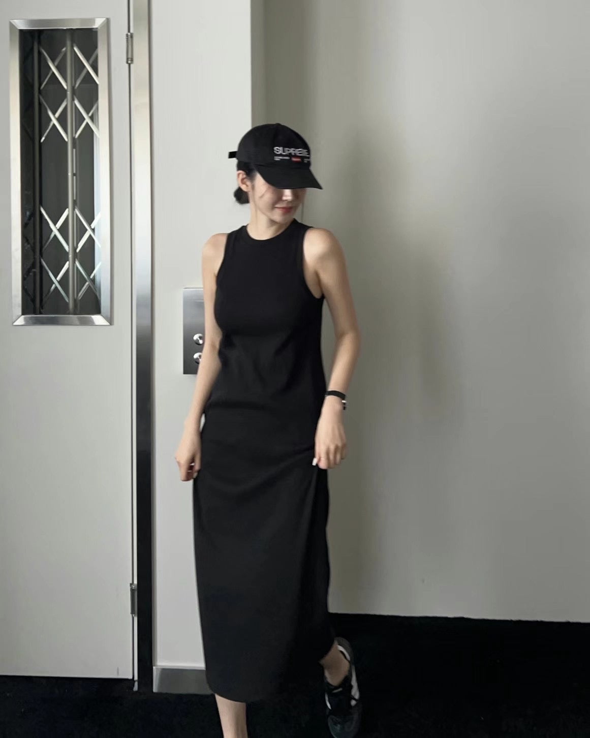 Endless Halter Neck Maxi Dress - Black