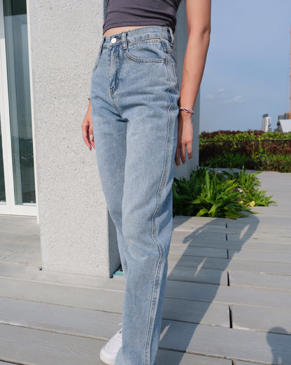 Babe Vintage High-waist Straight Jeans