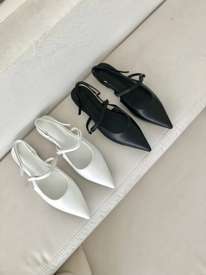 Miss Lady Flat Pointed Shoes - 2 colours