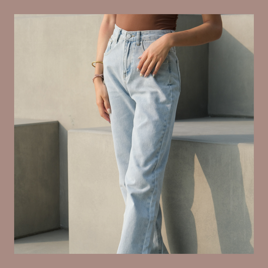 Tiny Split High-waist Long Jeans