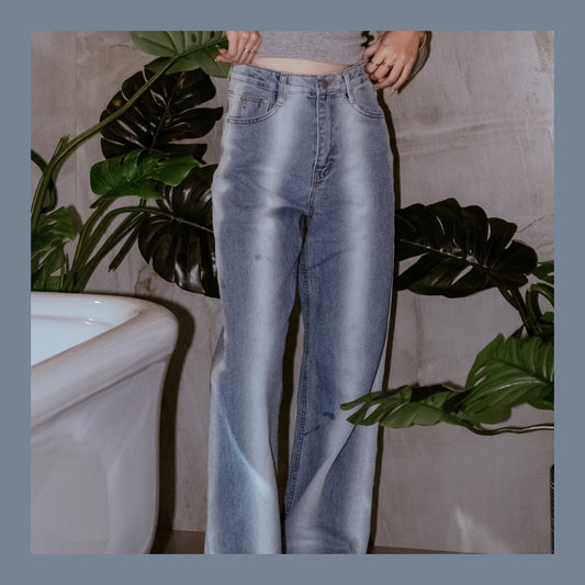 [ New ] Highlighting Wide Leg Straight Jeans