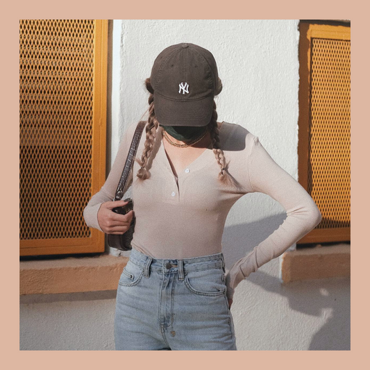 Milktea Skinny Basic Long Sleeve Top