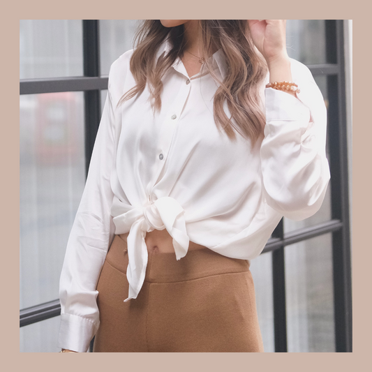 Pretty Silky Shirt - White